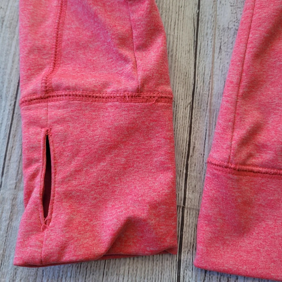 Victoria’s Secret PINK •Size Small• Bright Pink Quarter Zip Fitted Athletic Top - Picture 3 of 9